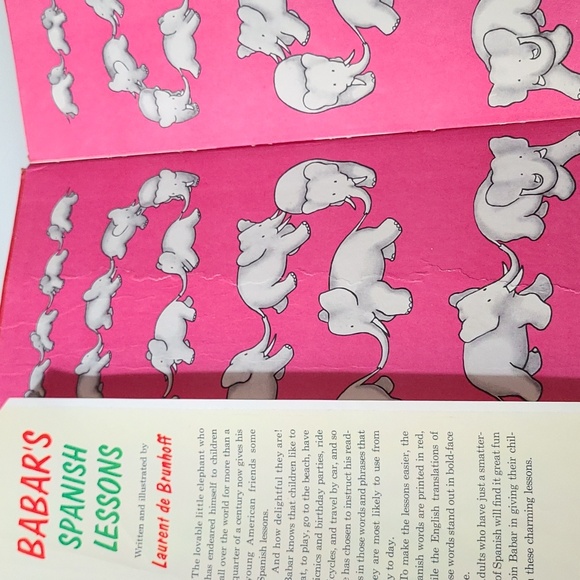 Vintage 1960s Babar's Spanish Lessons Hardcover Book - Laurent de Brunhoff - Picture 2 of 6